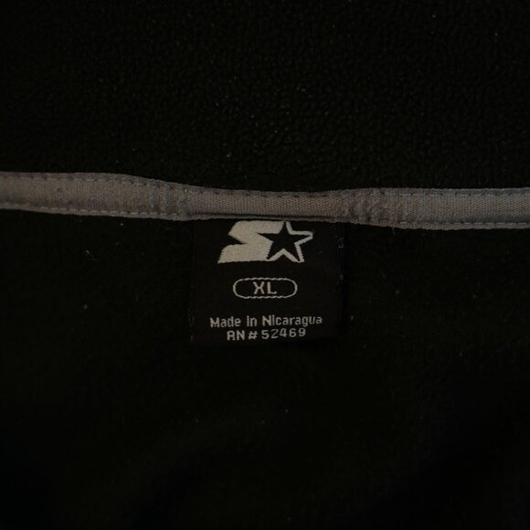 Starter XL Black Fleece 1/4 Zip Sweater / Jacket Polyester - Picture 7 of 9